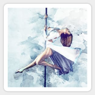 Pole Dancing Design Sticker